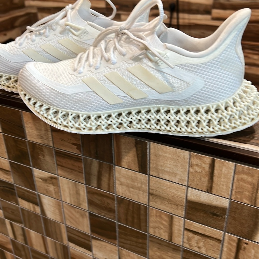 adidas Women’s Cream White 4D Lattice Sneakers